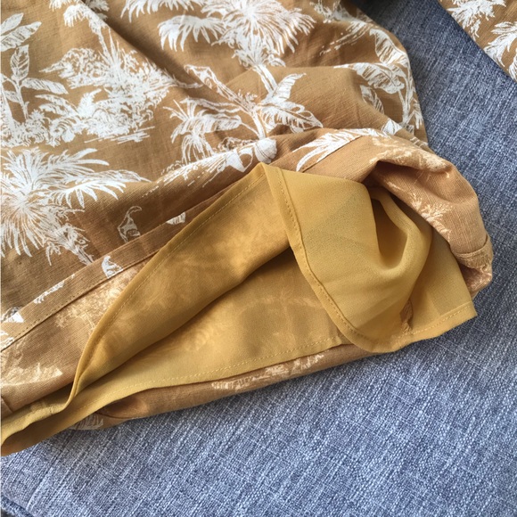 American Eagle Size L Linen-blend Crop Pants - Picture 9 of 13